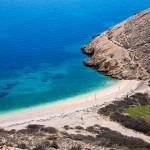 Punat - romantická pláž, ostrov Krk, Chorvatsko