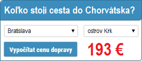 Koľko stojí cesta do Chorvátska